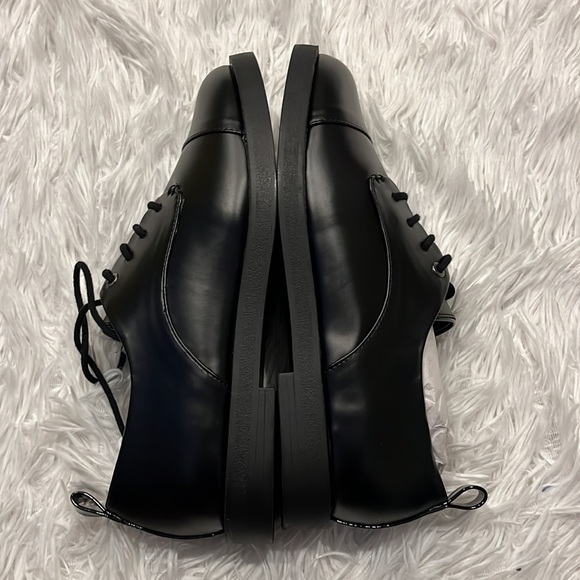 MATT & NAT MEN’S STELLAR VEGAN LEATHER DERBY SHOES IN BLACK SIZE 8 nwob main image 5